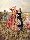 Eduardo Leon Garrido Picking Wildflowers painting